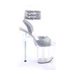 Pleaser - FLAMINGO891HTRS Ankle strap sandal, Pole dance shoes - Silver coloured Product image